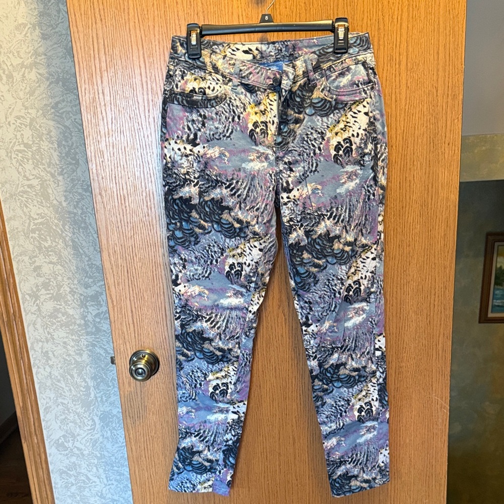 Simply Vera Vera Wang Abstract Patterned Jeans